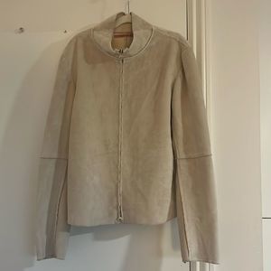 velvet cream patchwork jacket small